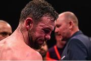 19 December 2015; Andy Lee after losing his WBO World Middleweight Title Fight to Billy Joe Saunders. WBO World Middleweight Title Fight, Andy Lee v Billy Joe Saunders. Manchester Arena, Manchester. Picture credit: Ramsey Cardy / SPORTSFILE