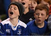 19 December 2015; Leinster supporters at the European Rugby Champions Cup, Pool 5, Round 4, clash between Leinster and RC Toulon at the Aviva Stadium, Lansdowne Road, Dublin. Picture credit: Stephen McCarthy / SPORTSFILE