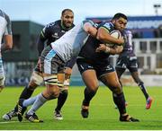 20 December 2015; Rodney Ah You, Connacht, is tackled by Sean Robinson, Newcastle Falcons. European Rugby Challenge Cup, Pool 1, Round 4, Newcastle Falcons v Connacht. Kingston Park, Newcastle, England. Picture credit: Seb Daly / SPORTSFILE