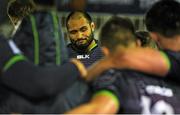 20 December 2015; Connacht capital George Naoupu talks to his players following their defeat to Newcastle Falcons. European Rugby Challenge Cup, Pool 1, Round 4, Newcastle Falcons v Connacht. Kingston Park, Newcastle, England. Picture credit: Seb Daly / SPORTSFILE