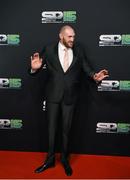 20 December 2015; Boxer Tyson Fury arrives to BBC Sports Personality of the Year 2015 at the Titanic Belfast, Titanic Quarter, Olympic Way, Belfast, Co Antrim. Picture credit: Stephen McCarthy / SPORTSFILE