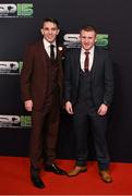 20 December 2015; Boxers Michael Conlan, left, and Paddy Barnes arrive to BBC Sports Personality of the Year 2015 at the Titanic Belfast, Titanic Quarter, Olympic Way, Belfast, Co Antrim. Picture credit: Stephen McCarthy / SPORTSFILE