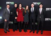20 December 2015; Horseracing trainer Aidan O'Brien and wife Anne-Marie with family, from left, Sarah, Ana, Joseph and Donnacha arrive to BBC Sports Personality of the Year 2015 at the Titanic Belfast, Titanic Quarter, Olympic Way, Belfast, Co Antrim. Picture credit: Stephen McCarthy / SPORTSFILE