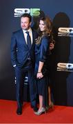 20 December 2015; Golfer Graeme McDowell and his wife Kristin arrives to BBC Sports Personality of the Year 2015 at the Titanic Belfast, Titanic Quarter, Olympic Way, Belfast, Co Antrim. Picture credit: Stephen McCarthy / SPORTSFILE