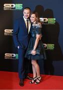 20 December 2015; Jessica Ennis-Hill and husband Andy arrive to BBC Sports Personality of the Year 2015 at the Titanic Belfast, Titanic Quarter, Olympic Way, Belfast, Co Antrim. Picture credit: Stephen McCarthy / SPORTSFILE