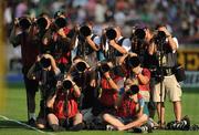 17 August 2009; A general view of photographers.12th IAAF World Championships in Athletics, Olympic Stadium, Berlin, Germany. Picture credit: Brendan Moran  / SPORTSFILE