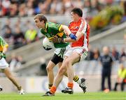23 August 2009; Pa Joy, Kerry, in action against Peter Carragher, Armagh. ESB GAA Football All-Ireland Minor Championship Semi-Final, Armagh v Kerry, Croke Park, Dublin. Picture credit: Ray McManus / SPORTSFILE