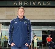 17 September 2009; Munster's new signing Jean de Villiers arrives in Ireland. Cork Airport, Co. Cork. Picture credit: Matt Browne / SPORTSFILE