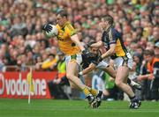 30 August 2009; Nigel Crawford, Meath, in action against Paul Galvin and Darragh O Se, right, Kerry. GAA All-Ireland Senior Football Championship Semi-Final, Kerry v Meath, Croke Park, Dublin. Picture credit: Brian Lawless / SPORTSFILE