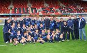 18 September 2009; The victorious Leinster team and staff celebrate after the game. U19 Interprovincial, Munster v Leinster, Thomond Park, Limerick. Picture credit: Diarmuid Greene / SPORTSFILE