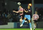 18 September 2009; Barry Molloy, Derry City, in action against Jamie Duffy, Drogheda United. League of Ireland Premier Division, Drogheda United v Derry City, United Park, Drogheda, Co. Louth. Photo by Sportsfile