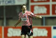 18 September 2009; Thomas McManus, Derry City, celebrates after scoring his side's 2nd goal. League of Ireland Premier Division, Drogheda United v Derry City, United Park, Drogheda, Co. Louth. Photo by Sportsfile