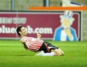 18 September 2009; Mark Farren, Derry City, celebrates after scoring his side's 3rd goal. League of Ireland Premier Division, Drogheda United v Derry City, United Park, Drogheda, Co. Louth. Photo by Sportsfile