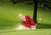 16 September 2009; Barry Brennan, Malone Golf Club, Belfast, plays from a bunker on the 12th during the Magners Junior Cup Semi-Final. Magners Cups and Shields Finals 2009, Tullamore Golf Club, Brookfield, Tullamore, Co. Offaly. Picture credit: Ray McManus / SPORTSFILE