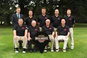 17 September 2009; Banbridge Golf Club, who were defeated by Kilkenny in the Bulmers Barton Shield Final, back row from left to right, Marcus Goodwin Bulmers, Ciaran McAleavey, Conor Doran, Alastair McCully, Neill Clydesdale. Front row from left to right, Rory Leonard, team captain, Dougie Stevenson, club captain, Bertie Shaw, President and Trevor Woods, team manager. Bulmers Cups and Shields Finals 2009, Tullamore Golf Club, Brookfield, Tullamore, Co. Offaly. Picture credit: Ray McManus / SPORTSFILE