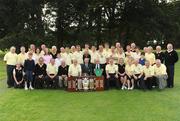 17 September 2009; Kilkenny Golf Club, winners of the Bulmers Barton Shield, back row from left to right, Barry Moran, Bulmers, Graham Nugent, Richard Walsh, Craig Martin, Paul O’Hara, Richie Duggan, Richie Guilfoyle. Front row from left to right, Alan O’Rourke, Christie Power, Padraig O’Rourke, PJ Collins, President GUI, Patrick Conan, Eddie Power and Aidan McDonald with supporters and friends. Bulmers Cups and Shields Finals 2009, Tullamore Golf Club, Brookfield, Tullamore, Co. Offaly. Picture credit: Ray McManus / SPORTSFILE