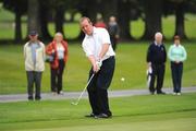 18 September 2009; Dave Scully, Galway Golf Club, Co. Galway, chips on to the 18th green during the Bulmers Senior Cup Semi-Final. Bulmers Cups and Shields Finals 2009, Tullamore Golf Club, Brookfield, Tullamore, Co. Offaly. Picture credit: Ray McManus / SPORTSFILE