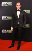 20 December 2015; Long jump athlete Greg Rutherford arrives to BBC Sports Personality of the Year 2015 at the Titanic Belfast, Titanic Quarter, Olympic Way, Belfast, Co Antrim. Picture credit: Stephen McCarthy / SPORTSFILE