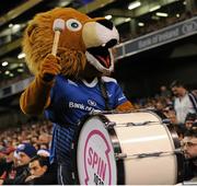 19 December 2015; Leinster mascot, Leo the Lion. European Rugby Champions Cup, Pool 5, Round 4, Leinster v RC Toulon. Aviva Stadium, Lansdowne Road, Dublin. Picture credit: Seb Daly / SPORTSFILE