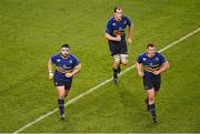 19 December 2015; Marty Moore, left, Devin Toner and Jack McGrath, right. European Rugby Champions Cup, Pool 5, Round 4, Leinster v RC Toulon. Aviva Stadium, Lansdowne Road, Dublin. Picture credit: Paul Mohan / SPORTSFILE