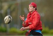23 December 2015; Munster's Tyler Bleyendaal in action during squad training. CIT, Bishopstown, Cork. Picture credit: Diarmuid Greene / SPORTSFILE