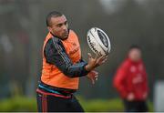23 December 2015; Munster's Simon Zebo in action during squad training. CIT, Bishopstown, Cork. Picture credit: Diarmuid Greene / SPORTSFILE