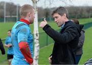 23 December 2015; Munster's Keith Earls and Ronan O'Gara in conversation after squad training. Ronan O'Gara was in attendance in CIT today in further promoting Crumlin's no.10 Fund and Munster Rugby's support of their nominated charity - Children's Medical & Research Foundation, Crumlin. Munster Rugby Squad Training. CIT, Bishopstown, Cork.  Picture credit: Diarmuid Greene / SPORTSFILE