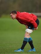 23 December 2015; Munster's Tommy O'Donnell stretches during squad training. Munster Rugby Squad Training. CIT, Bishopstown, Cork.  Picture credit: Diarmuid Greene / SPORTSFILE