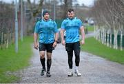 23 December 2015; Munster's BJ Botha and Dave Kilcoyne after squad training. Munster Rugby Squad Training. CIT, Bishopstown, Cork.  Picture credit: Diarmuid Greene / SPORTSFILE