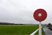 26 December 2015; A general view of the finishing post. Leopardstown Christmas Racing Festival, Leopardstown Racecourse, Dublin. Photo by Sportsfile