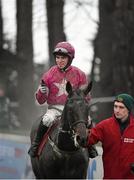 26 December 2015; Apple's Jade, with Johnathan Burke up, after winning the Knight Frank Juvenile Hurdle. Leopardstown Christmas Racing Festival, Leopardstown Racecourse, Dublin. Photo by Sportsfile