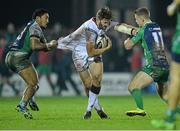 26 December 2015; Stuart McCloskey, Ulster, is tackled by Bundee Aki, Connacht. Guinness PRO12 Round 10, Connacht v Ulster, Sportsground, Galway. Picture credit: David Maher / SPORTSFILE