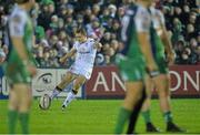 26 December 2015; Paddy Jackson, Ulster, kicks a penalty. Guinness PRO12 Round 10, Connacht v Ulster, Sportsground, Galway. Picture credit: David Maher / SPORTSFILE