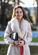27 December 2015; Racegoer Tara Armstrong, from Lisburn, Co. Antrim, at the races. Leopardstown Christmas Racing Festival, Leopardstown Racecourse, Dublin. Picture credit: Ramsey Cardy / SPORTSFILE