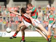 20 September 2009; Danny Kirby, Mayo, in action against Andrew Murnin, Armagh. ESB GAA Football All-Ireland Minor Championship Final, Armagh v Mayo, Croke Park, Dublin. Picture credit: Pat Murphy / SPORTSFILE