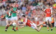 20 September 2009; James Morgan, Armagh, in action against Cillian O'Connor, Mayo. ESB GAA Football All-Ireland Minor Championship Final, Armagh v Mayo, Croke Park, Dublin. Picture credit: Stephen McCarthy / SPORTSFILE