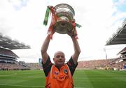 20 September 2009; Armagh manager Paul McShane with the Tom Markham Cup. ESB GAA Football All-Ireland Minor Championship Final, Armagh v Mayo, Croke Park, Dublin. Picture credit: Pat Murphy / SPORTSFILE