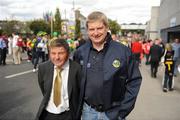 20 September 2009; Leo Griffin, the Kerry 'bagman' from 1975 to 1986, with Kerry County Board Treasurer Dermot 'Weeshie' Lynch on their way to that game. GAA Football All-Ireland Senior Championship Final, Kerry v Cork, Croke Park, Dublin. Picture credit: Ray McManus / SPORTSFILE