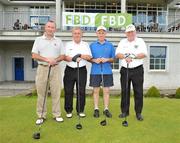 12 June 2009; The Grange Fermoy, Cork, GAA club team, from left, Seamus Clancy, Bobby Roche, Patrick Clancy, and Jim Barry, during the Munster final of the FBD All-Ireland GAA Golf Challenge which took place in Dundrum, County Tipperary. Teams were playing for provincial glory and a place in the All-Ireland final at Faithlegg in September. Dundrum Golf Club, Dundrum, Co. Tipperary. Picture credit: Brian Lawless / SPORTSFILE  *** Local Caption ***
