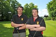 12 June 2009; Michael Murphy, left, and Tom White, of the Dunhill, Waterford, GAA club team, during the Munster final of the FBD All-Ireland GAA Golf Challenge which took place in Dundrum, County Tipperary. Teams were playing for provincial glory and a place in the All-Ireland final at Faithlegg in September. Dundrum Golf Club, Dundrum, Co. Tipperary. Picture credit: Brian Lawless / SPORTSFILE  *** Local Caption ***