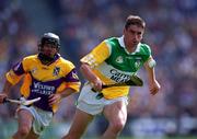 18 June 2000; Michael Duignan of Offaly during the Guinness Leinster Senior Hurling Championship Semi-Final match between Offaly and Wexford at Croke Park in Dublin. Photo by Ray McManus/Sportsfile