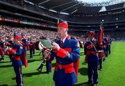 18 June 2000; The Artane Boys Band prior to the Guinness Leinster Senior Hurling Championship Semi-Final match between Offaly and Wexford at Croke Park in Dublin. Photo by Ray McManus/Sportsfile