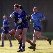 21 January 2001; Brian Whelan of Wicklow is tackled by Vinny Murphy of Dublin during the O'Byrne Cup Quarter-Final match between Wicklow and Dublin at the County Grounds in Aughrim, Wicklow. Photo by David Maher/Sportsfile