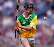 13 August 2000; Rory Hanniffy of Offaly during the All-Ireland Minor Hurling Championship Semi-Final match between Galway and Offaly at Croke Park in Dublin. Photo by Damien Eagers/Sportsfile
