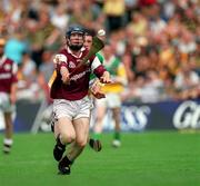 13 August 2000; Damien Hayes of Galway during the All-Ireland Minor Hurling Championship Semi-Final match between Galway and Offaly at Croke Park in Dublin. Photo by Ray McManus/Sportsfile