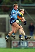 10 February 2001; Shane Ryan of Dublin contests a kickout with Jason Neary of Roscommon during the Allianz GAA National Football League Division 1A match between Dublin and Roscommon at Parnell Park in Dublin. Photo by Ray McManus/Sportsfile