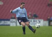 21 January 2001; Declan Geoghegan of Shelbourne during the Eircom League Premier Division match between Cork City and Shelbourne at Turner's Cross in Cork. Photo by Brendan Moran/Sportsfile