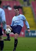 21 January 2001; Pat Scully of Shelbourne during the Eircom League Premier Division match between Cork City and Shelbourne at Turner's Cross in Cork. Photo by Brendan Moran/Sportsfile