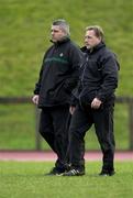 22 January 2001; Head coach Warren Gatland, left, and assistant coach Eddie O'Sullivan during Ireland Rugby Squad Training at the University of Limerick in Limerick. Photo by Brendan Moran/Sportsfile