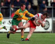 11 February 2001; Eoin Gormley of Tyrone in action against Donegal during the Allianz National Football League Division 1B match between Tyrone and Donegal at Healy Park in Omagh, Tyrone. Photo by Damien Eagers/Sportsfile